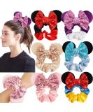 6 Pack Mouse Ears Scrunchies Velvet Sequin Bows Hair Scrunchies Hair Ties Elastic Rubber Bands Ponytail Holders for Women Girls Adult Kids Christmas Party Decoration style2 - Buy Online on GoSupps.com