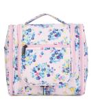 Women's Travel Hanging Toiletry Wash Bag Makeup Organizer - Pink Flower (Large) - Buy Online on GoSupps.com