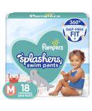 Pampers Splashers Swim Diapers Size M 18 Count 20-33 lb, Size M - NEW VERSION - Buy Online on GoSupps.com