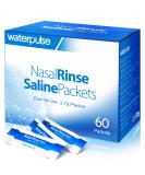 Waterpulse 60 Nasal Rinse Packets - Effective Neti Pot Salt for Sinus Relief Allergies & Colds | Individually Wrapped & Convenient - Buy Online on GoSupps.com
