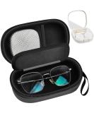 Portable 2-in-1 Contact Lens and Glasses Case with Mirror and Accessories - Black - Buy Online on GoSupps.com