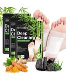 30PCS Natural Bamboo Vinegar Foot Pads for Deep Cleansing and Stress Relief - Buy Online on GoSupps.com