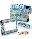 Weekly Travel Pill Organizer Case - Daily AM PM Medication Reminder with 7 Compartments & Elegant Leather Carrying Case - Perfect for International Shipping - Buy Online on GoSupps.com