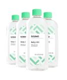 Solimo Baby Oil with Aloe Vera & Vitamin E - 20 Fl Oz (Pack of 4) - Buy Online on GoSupps.com