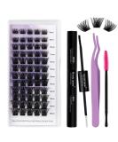 Shop Premium Cluster Lash Extensions Set | DIY Eyelash Kit with Bond & Seal (C3-D Curl 8-16 mm) - Buy Online on GoSupps.com