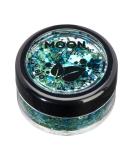 Moon Glitter Mystic Biodegradable Eco Chunky Glitter - Aquarium Bio Festival Makeup for Face, Body, Nails, Hair & Lips - 3g - Buy Online on GoSupps.com