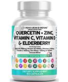 Quercetin 1000mg Zinc 50mg Vitamin C 1000mg Vitamin D 5000 IU Bromelain Elderberry - Lung Immune Defense Support Supplement Adults with Artemisinin, Sea Moss, Echinacea, Garlic Immunity Allergy Relief - Buy Online on GoSupps.com