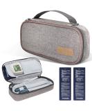 Insulin Cooler Travel Bag with Ice Packs - Portable Diabetic Medications Organizer for Daily & Travel Use - Buy Online on GoSupps.com