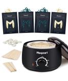 Wax Kit for Hair Removal - Hard Wax Beans for Coarse Hair with Blue Beads Refills - Ideal for Women and Men - Bikini, Eyebrow and Body Waxing - Includes Wax Warmer - Buy Online on GoSupps.com