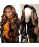 NAYUMI Ombre Lace Front Human Hair Wig 20 Inch 200% Density Balayage FB30 Body Wave - Honey Blonde Highlight for Black Women - Buy Online on GoSupps.com
