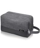 Toiletry Bag for Men Hanging Dopp Kit Water Resistant Shaving Bag Small Toiletry Bag for Traveling (Denim Grey) - Buy Online on GoSupps.com