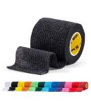 SPORTTAPE Self-Adhesive Football Sock Tape | 5cm x 4.5m - Black | Cohesive Bandage Sock Wrap Shin Pad Tape | Goalkeeper Wrist Tape & Football Ankle Tape | Pet & Vet Wrap for Dogs Horse - Single Roll Black 5x450 cm (Pack of 1) - Buy Online on GoSupps.com