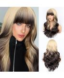 Faelbaty Long Curls Blonde Ombre Wig - Natural Curly Party & Cosplay Wig for Women | International Shipping - Buy Online on GoSupps.com