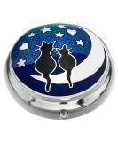Buy Cats on Moon Design Pill Box - Stylish & Functional Dispenser for Easy Medication Management - Buy Online on GoSupps.com