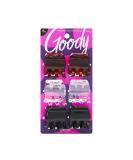 Goody Classic Claw Hair Clips - 6-Count in Clear, Brown, and Black | Secure and Long-Lasting Hold | Color Varies - Pack of 1 - Buy Online on GoSupps.com