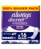 Always Discreet Incontinence Slip Inlays - Ultimate Tag (16 Count) Big Pack | Strong Protection & Comfort - Buy Online on GoSupps.com
