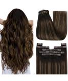 Youngsee Ombre Clip-In Extensions | Real Remy Hair 30cm - Brown Recovery 80g 7Pcs - Buy Online on GoSupps.com