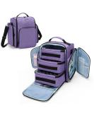 BAFASO Large 72-Bottle Nail Polish Organizer in Purple - Patented Design with 3 Removable Pouches - Buy Online on GoSupps.com