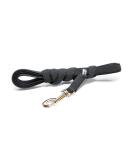 IDC Black-Gray Rubberized Leash 14mm x 3m - Durable & Stylish Dog Leash (No Loop) International Shipping Available - Buy Online on GoSupps.com