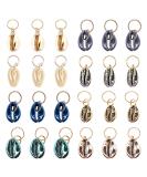 24 PCS Hair Jewelry for Women Braiding Hair Dreadlocks Accessories Electroplated Shells Pendants Clips for DIY Hair Braid Dreadlocks Ring Shell Charms Hair Decorations for Braids ( 8 Colors ) - Buy Online on GoSupps.com