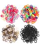 400Pcs Multicolor Toddler Hair Ties for Girls - Soft Cotton Ponytail Holders - Buy Online on GoSupps.com