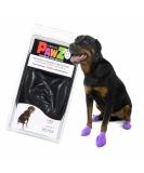 PAWZ PAWB-L Dog Boots - Black Large (1 Pack) | Durable Waterproof Pet Footwear for All Seasons - Buy Online on GoSupps.com