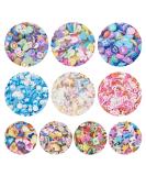 Handmade Polymer Clay Cabochons - 70G Box of 10 Styles for DIY Nail Art & Craft Accessories - Buy Online on GoSupps.com
