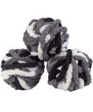 iDIY Chunky Yarn 3 Pack (24 Yards Each Skein) - Tie Dye (Black White Grey) - Fluffy Chenille Yarn Perfect for Soft Throw and Baby Blankets Arm Knitting Crocheting and DIY Crafts and Projects! Tie Dye - Black White ... - Buy Online on GoSupps.com