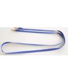 Elropet Rubberized Reins with Rein Hooks - Silver Rubber Reins in Blue for Shetty & WB - Extra 3.00m Length - Buy Online on GoSupps.com