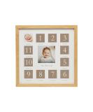 Kate & Milo Baby's First Year Frame - Monthly Growth Keepsake - Gender-Neutral Nursery Decor - Classic Wood Picture Frame - Buy Online on GoSupps.com