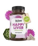 Mary Thistle Artichoke Dandelion Choline Complex - 220 Capsules with 80% Silymarin for Healthy Liver Function | International Shipping Available - Buy Online on GoSupps.com