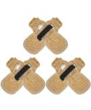 Expavloric Dogs Anti-Slip Pfot Protection - Adjustable Straps for Better Traction on Wood Floors | Soft Elastic Fabric | Size L - Beige - Buy Online on GoSupps.com