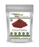 The Spice Way - Pure 100 Ground Sumac Spice No Salt no GMO no Irradiation Sumac Seasoning Powder 4 oz (resealable bag) (Sumak) - Buy Online on GoSupps.com