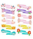 24 Pieces Unicorn Hair Clips for Girls - Sweet Children's Snap Hair Accessories - Buy Online on GoSupps.com