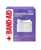 Band-Aid Brand Absorbent Cushion Care Sterile Square Gauze Pads for First Aid Protection of Minor Cuts, Scrapes & Burns, Non-Adhesive, Wound Care Dressing Pads, Large, 4 in x 4 in, 25 ct - Buy Online on GoSupps.com