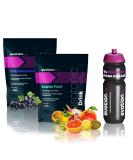 Evotion Pro Isotonic Beverage Powder & Bottle 2x600g - Electrolyte Sports Drink with Calcium Magnesium Potassium & Sodium - Black Currant & Exotic Fruits Flavor - Buy Online on GoSupps.com