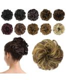 Synthetic Hair Bun Extensions - Blonde & Medium Brown | Messy Hair Scrunchies for Women - Buy Online on GoSupps.com