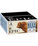 EPIC Beef Sea Salt + Pepper Protein Bar - Keto Friendly 12CT 1.3oz Bars - Buy Online on GoSupps.com