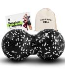 Fitcarrots Duoball 8 cm - Expert-Recommended Fascia Ball for Self-Massage & Trigger Point Therapy - Ideal for Neck Back Arms & Calves - Black - Buy Online on GoSupps.com