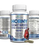 Horny Goat Weed 1590mg Extra Strength w/ Maca, L-Arginine, Ginseng - Boost Performance, Stamina, Energy - Non-GMO Formula - 90 Capsules - Buy Online on GoSupps.com