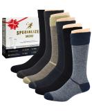 Men's Diabetic Socks 9-12 Dark Striped Premium Cotton Dress Socks 10-13 | Super Soft & Comfortable - Buy Online on GoSupps.com