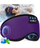 Musicozy Bluetooth Sleep Mask Headphones V5.3 - Adjustable, Breathable, Comfortable - Purple - Buy Online on GoSupps.com