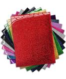 MiPremium Glitter Heat Transfer Vinyl HTV Starter Pack - 10 Color Iron On Bundle Kit for T-Shirt Press - Easy to Cut & Press - Buy Online on GoSupps.com