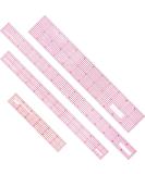 4 Pieces Clear Plastic Ruler Grid Ruler Transparent Ruler Metric Ruler Plastic Straight Measuring Tool Ruler Set for Clothes Design Sewing  6 Inches  12 Inch  15 Inch - Buy Online on GoSupps.com