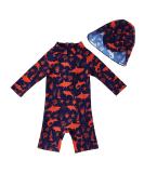 UPF 50+ Red Shark Baby Boy Swimwear Set with Sun Hat | 9-12 Months - Buy Online on GoSupps.com