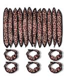 48 Pcs Soft Foam Hair Rollers for Long Hair - Heatless Curlers with Leopard Cloth Cover - Buy Online on GoSupps.com