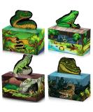 24 Pcs Reptile Birthday Party Supplies Snake Party Decorations Lizard Frog Crocodile Boxes for Jungle Baby Shower Birthday 4.8 x 2.4 x 6.3 Inch - Buy Online on GoSupps.com