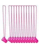 Goochoo Shot Glass on Beaded Necklace 12 Pack - Pink Festival Parade Decoration - Buy Online on GoSupps.com