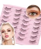 14 Pairs 3D Multi-Layer Half Eyelashes - Natural Wispy Corner Lashes for Cat Eye Look | W25 - Buy Online on GoSupps.com