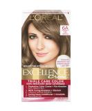 L'Oreal Paris Excellence Creme Permanent Triple Care Hair Color  6A Light Ash Brown  Gray Coverage For Up to 8 Weeks  All Hair Types  Pack of 1 1 Count (Pack of 1) 6A Light Ash Brown - Buy Online on GoSupps.com